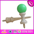 Neues Produkt hölzernes Kendama Spielzeug-Set für Verkauf, meistgekauftes Japan Kendama Spielwaren für Spiele, hölzernes Kendama Spielzeug mit 18.5 * 6cm W01A019